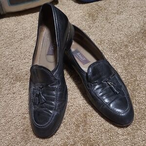 Bally Men’s Black Leather Tassel Slip-On Loafers